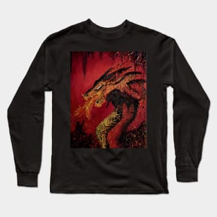 Dragon oil paint Long Sleeve T-Shirt